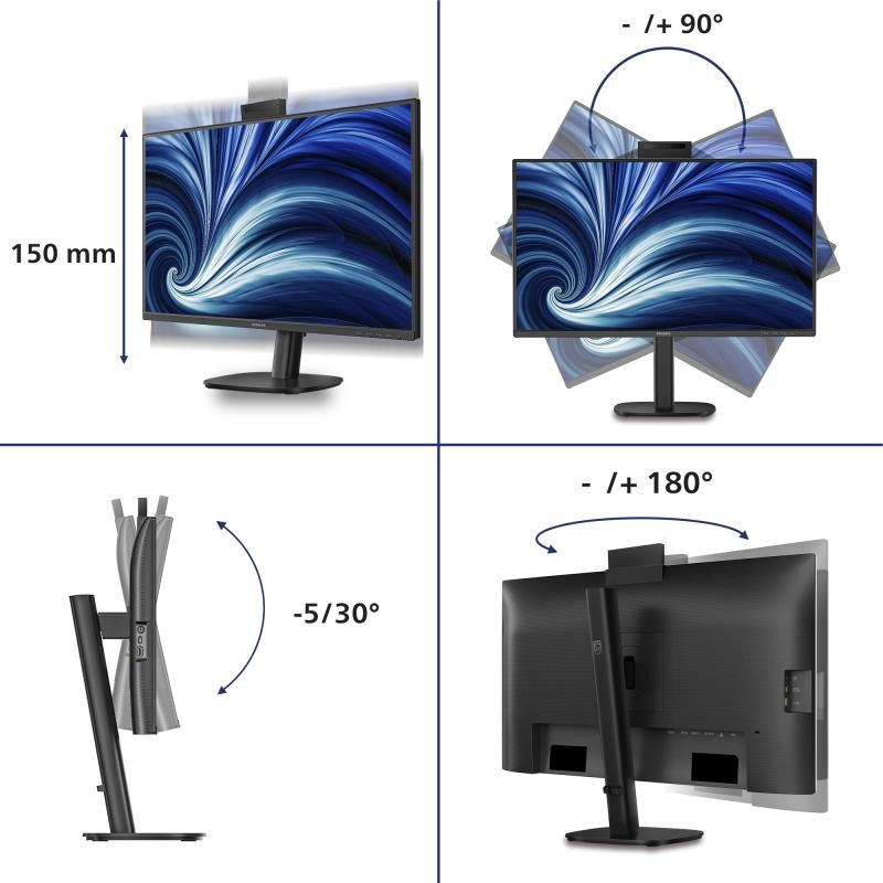 Philips 3000 series 27B2U3601H/00 écran plat de PC 68,6 cm (27") 2560 x 1440 pixels Quad HD LCD Noir · Moniteur · Informat... (image 3)