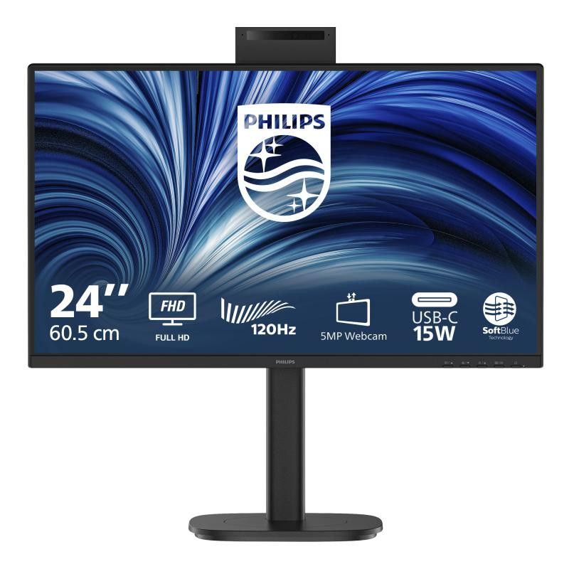 Philips 3000 series 24B2N3200JH/00 écran plat de PC 60,5 cm (23.8") 1920 x 1080 pixels Full HD LCD Noir · Moniteur · Infor...
