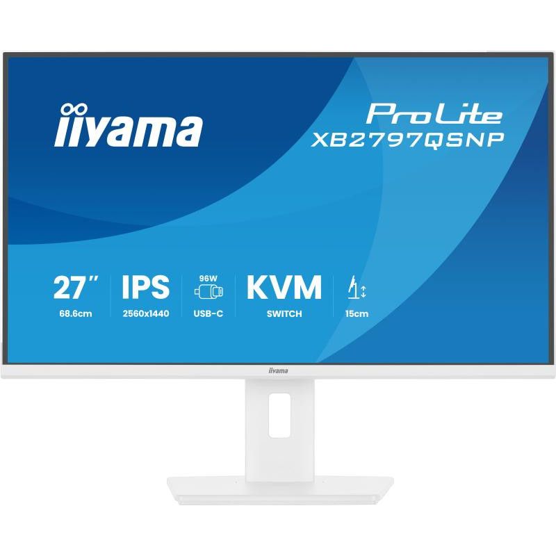 iiyama ProLite XB2797QSNP-W1 écran plat de PC 68,6 cm (27") 2560 x 1440 pixels Quad HD LCD Blanc · Moniteur · Informat Sys... (image 4)