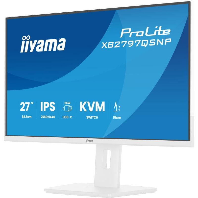 iiyama ProLite XB2797QSNP-W1 écran plat de PC 68,6 cm (27") 2560 x 1440 pixels Quad HD LCD Blanc · Moniteur · Informat Sys... (image 6)