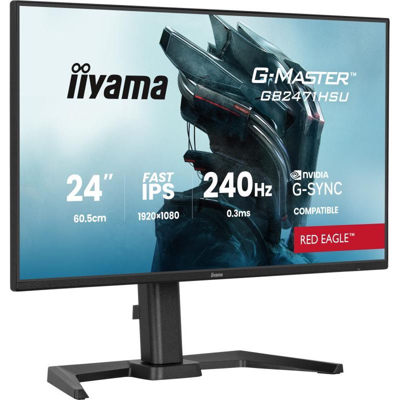 iiyama G-MASTER GB2471HSU-B1 écran plat de PC 60,5 cm (23.8") 1920 x 1080 pixels Full HD Noir · Moniteur · Informat System... (image 4)