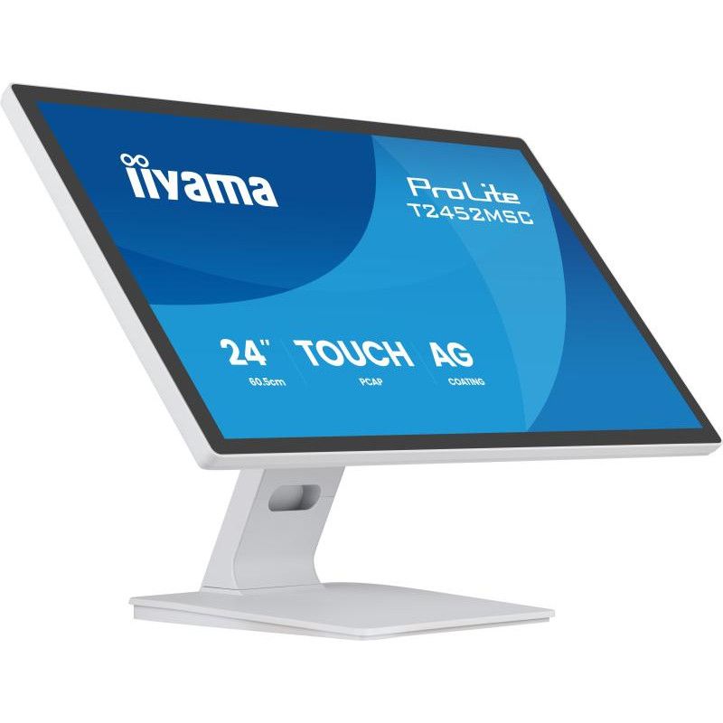 iiyama T2452MSC-W2AG écran plat de PC 61 cm (24") 1920 x 1080 pixels Full HD LED Écran tactile Blanc · Moniteur · Informat...