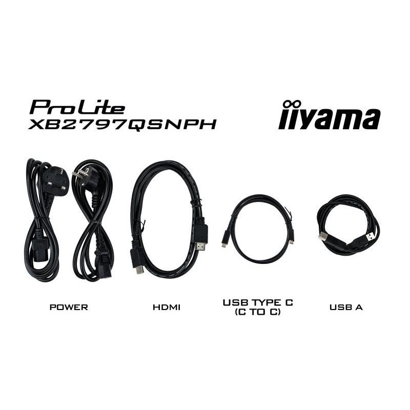 iiyama ProLite XB2797QSNPH-B1 27IN IPS LCD 4MS 2560X1440 350CD/M2 HDMI/DP/USB 2 écran plat de PC 68,6 cm (27") 2560 x 1440... (image 26)