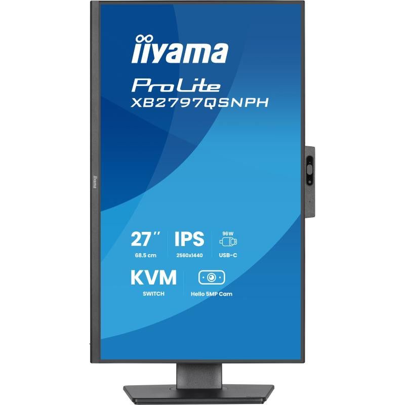iiyama ProLite XB2797QSNPH-B1 27IN IPS LCD 4MS 2560X1440 350CD/M2 HDMI/DP/USB 2 écran plat de PC 68,6 cm (27") 2560 x 1440... (image 4)
