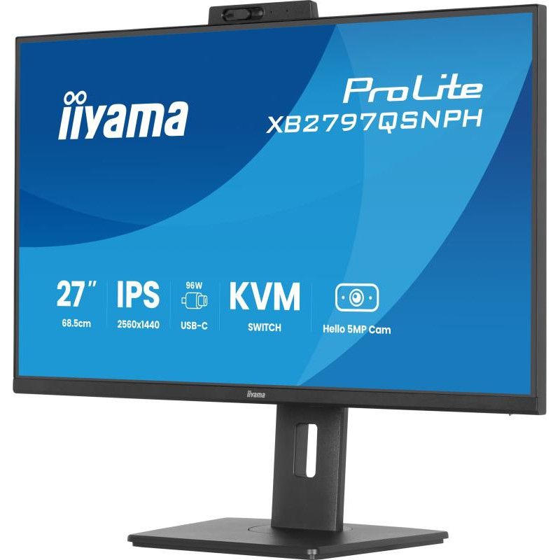 iiyama ProLite XB2797QSNPH-B1 27IN IPS LCD 4MS 2560X1440 350CD/M2 HDMI/DP/USB 2 écran plat de PC 68,6 cm (27") 2560 x 1440... (image 7)