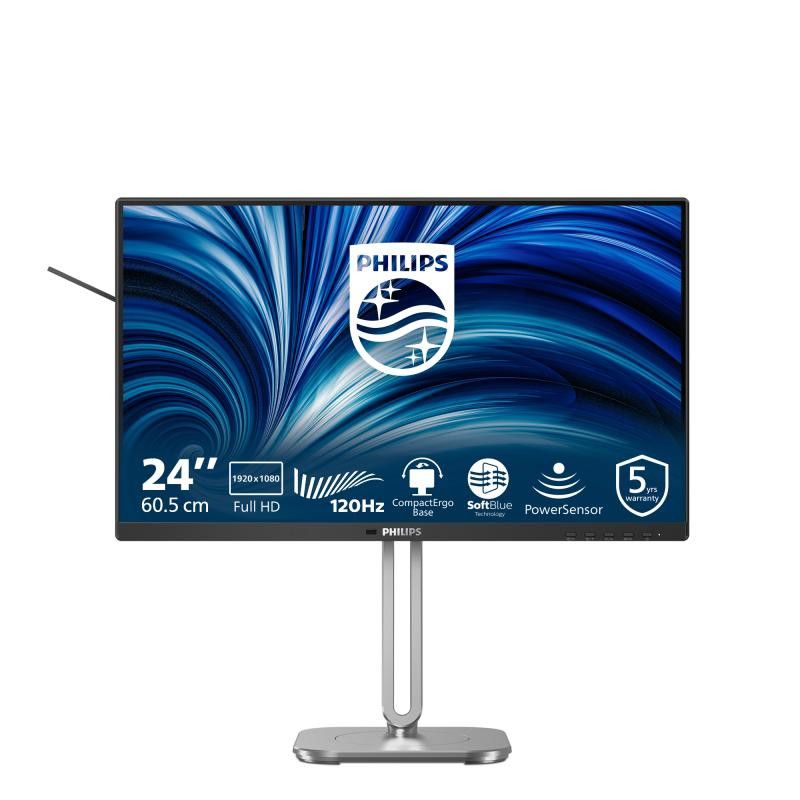 Philips 4000 series 24B2N4200/00 écran plat de PC 60,5 cm (23.8") 1920 x 1080 pixels Full HD LCD Gris · Moniteur · Informa...