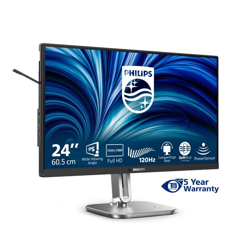 Philips 4000 series 24B2N4200/00 écran plat de PC 60,5 cm (23.8") 1920 x 1080 pixels Full HD LCD Gris · Moniteur · Informa... (image 4)