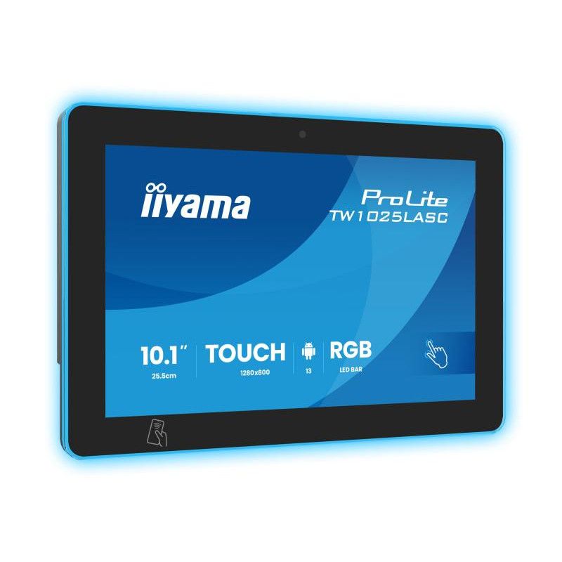 iiyama ProLite TW1025LASC-B3PNR écran plat de PC 25,6 cm (10.1") 1280 x 800 pixels WXGA LED Écran tactile Multi-utilisateu...