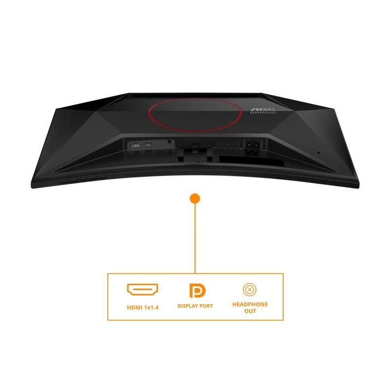 AOC G4 23.6" VA FHD 180Hz écran plat de PC 59,9 cm (23.6") 1920 x 1080 pixels Full HD LCD Noir, Rouge · Moniteur · Informa... (image 4)