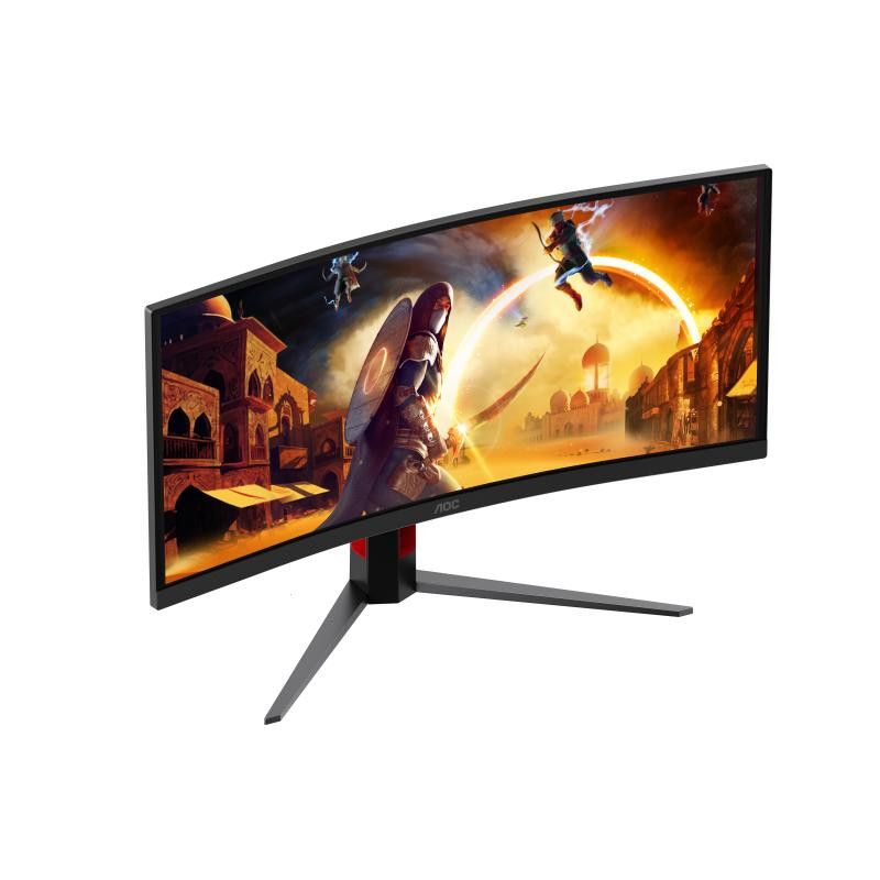 AOC G4 34'' CU34G4CA écran plat de PC 86,4 cm (34") 3440 x 1440 pixels Noir, Rouge · Moniteur · Informat Systems Strasbourg (image 10)