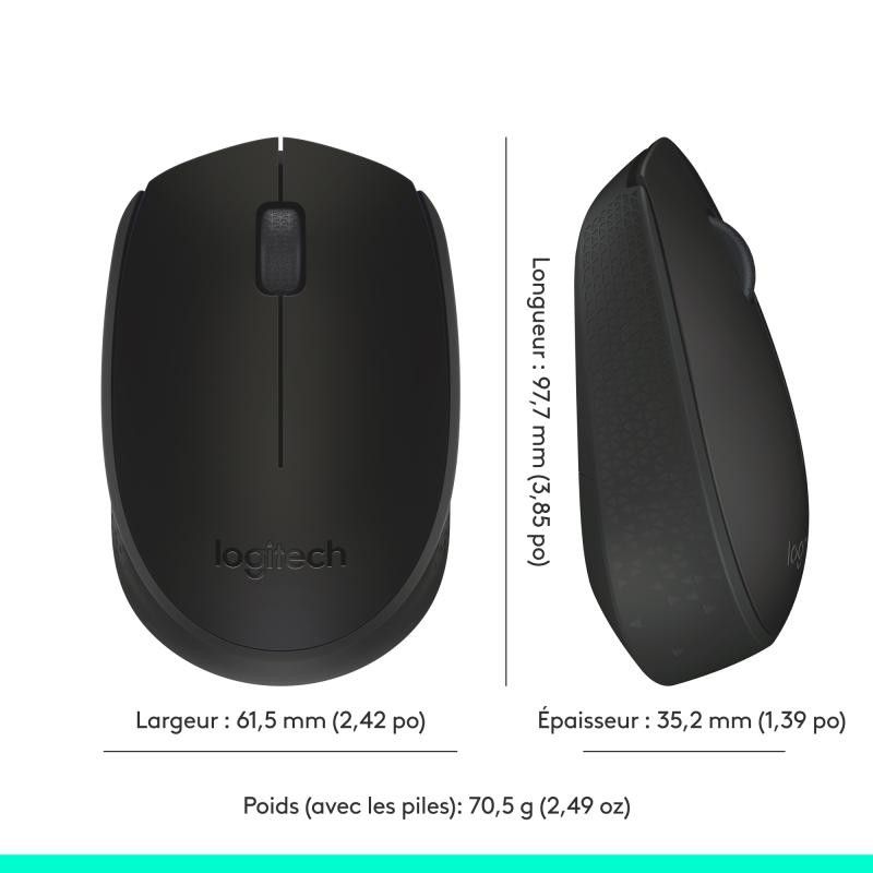 LOGITECH M171 Sans fil Retail Noir · Souris PC · Informat Systems Strasbourg (image 14)