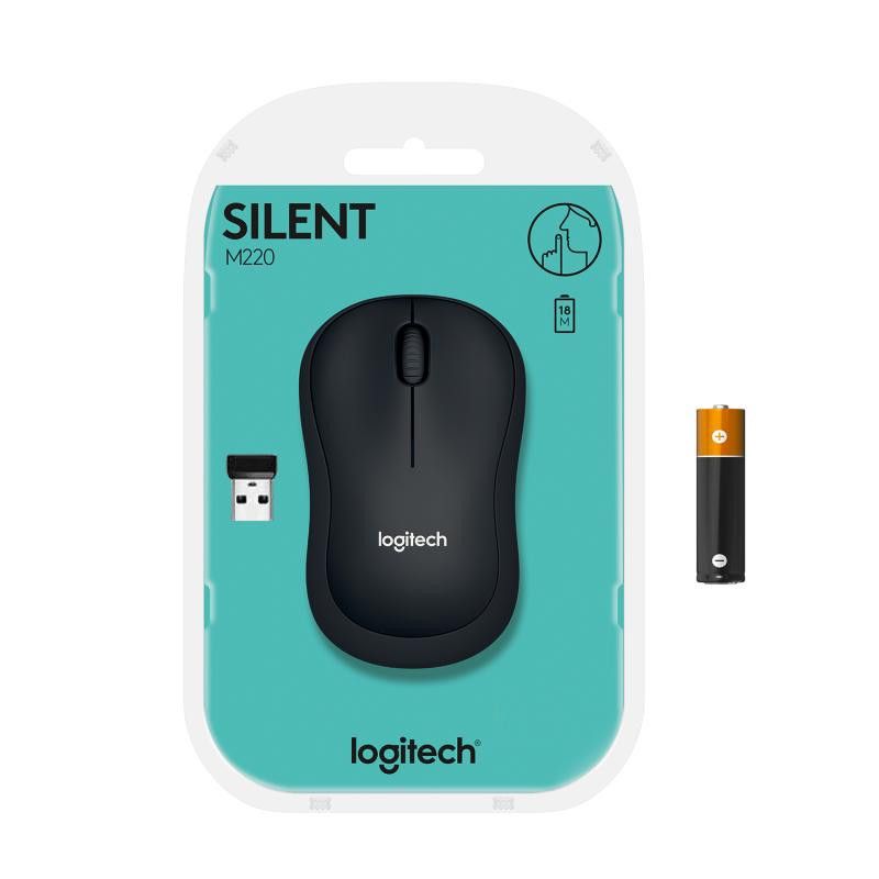 Logitech M220 Silent Noir Sans Fil · SOURIS · Informat Systems Strasbourg (image 4)
