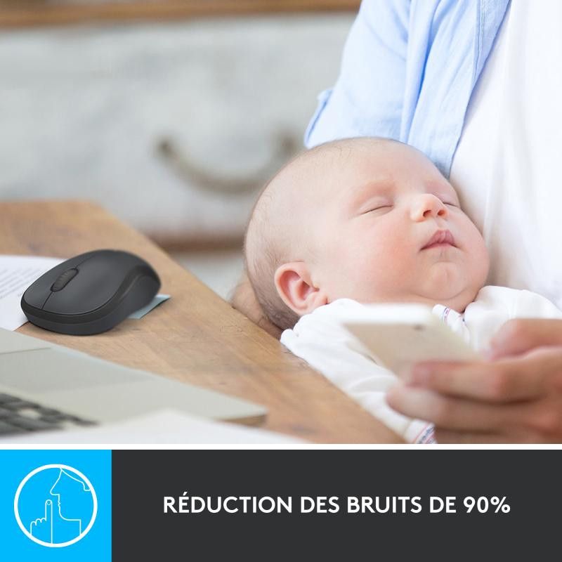 Logitech M220 Silent Noir Sans Fil · SOURIS · Informat Systems Strasbourg (image 9)