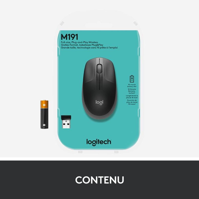 Logitech M190 Noir Sans Fil *910-005905 · SOURIS · Informat Systems Strasbourg (image 12)