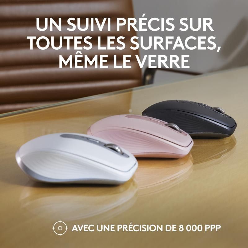 Logitech MX Anywhere 3S souris Bureau Droitier RF sans fil + Bluetooth Laser 8000 DPI · Souris PC · Informat Systems Stras... (image 11)