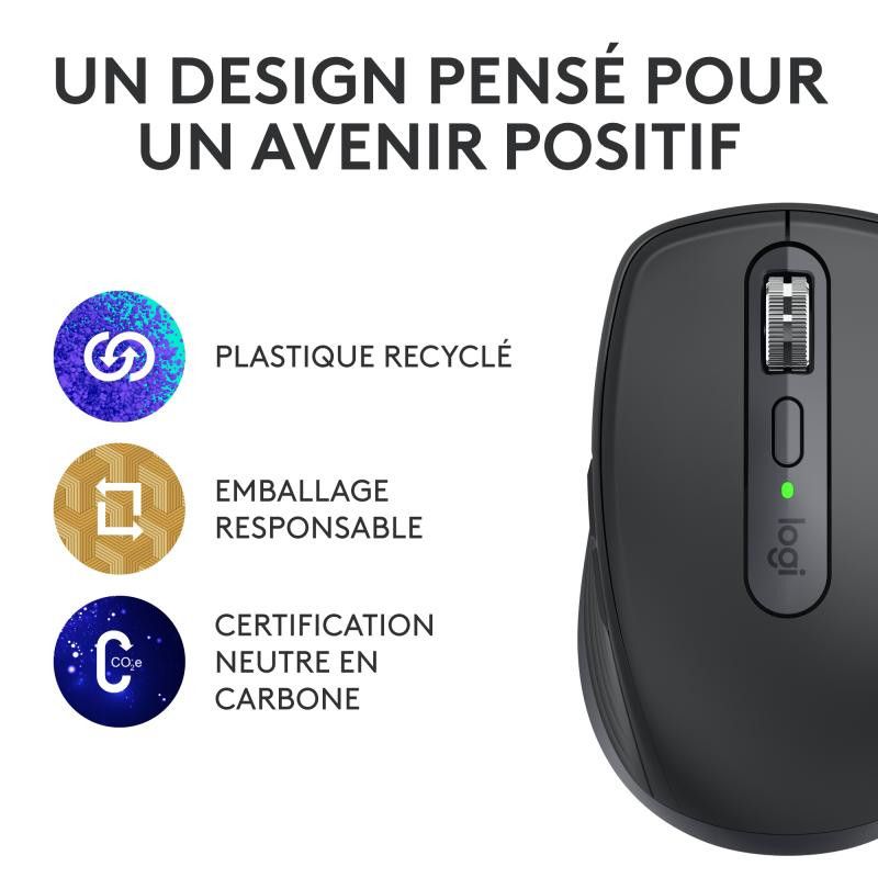 Logitech MX Anywhere 3S souris Bureau Droitier RF sans fil + Bluetooth Laser 8000 DPI · Souris PC · Informat Systems Stras... (image 19)
