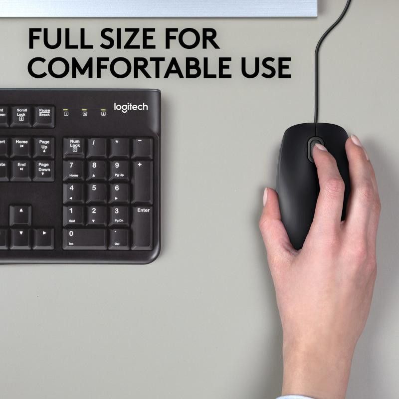 Logitech B110 Silent USB Noir · Souris PC · Informat Systems Strasbourg (image 3)