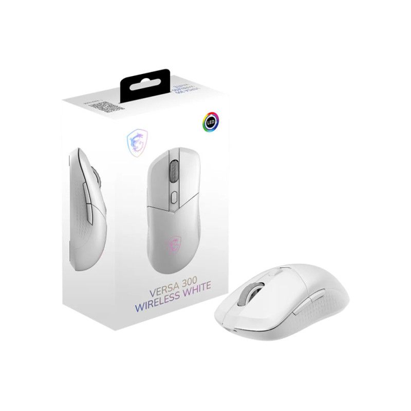 MSI Versa 300 Wireless souris Gaming Droitier RF Wireless + Bluetooth + USB Type-C Optique 8000 DPI · Souris PC · Informat... (image 5)