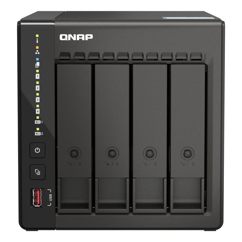 QNAP TS-453E NAS Tower Intel® Celeron® J6412 8 Go 0 To QNAP QTS Noir · Serveurs NAS · Informat Systems Strasbourg