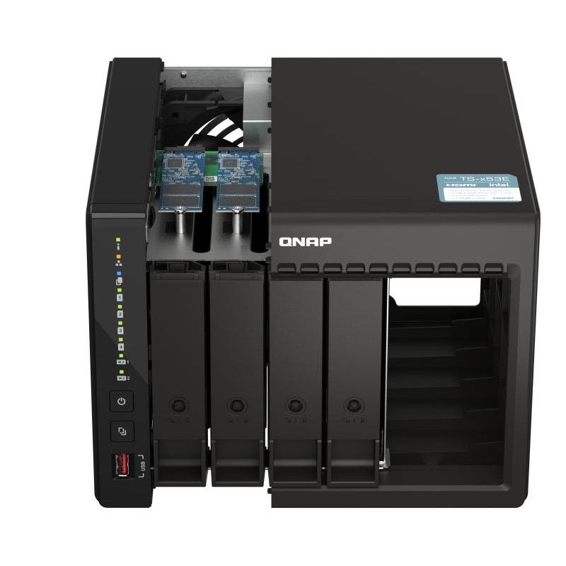QNAP TS-453E NAS Tower Intel® Celeron® J6412 8 Go 0 To QNAP QTS Noir · Serveurs NAS · Informat Systems Strasbourg (image 2)