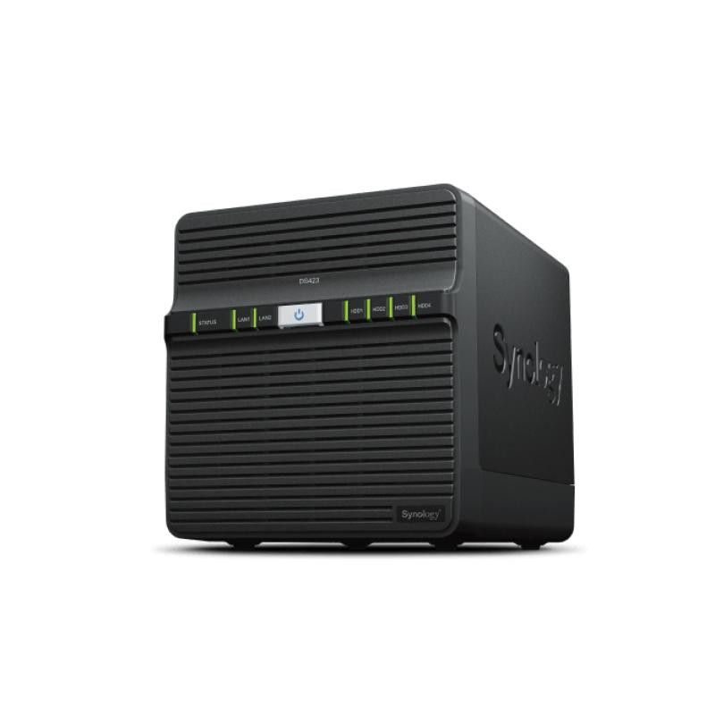 Synology DiskStation DS423 serveur de stockage NAS Realtek RTD1619B 2 Go DDR4 0 To DiskStation Manager Noir · Informat Sys...