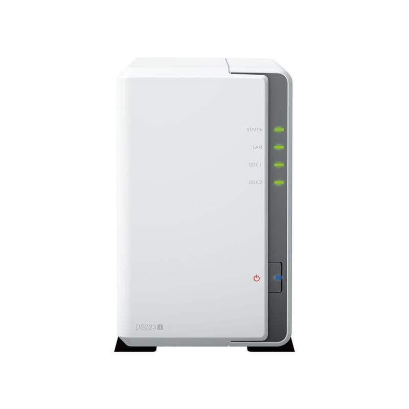 Synology DiskStation DS223J serveur de stockage NAS Bureau Realtek RTD1619B 1 Go DDR4 0 To DiskStation Manager Blanc · Inf...
