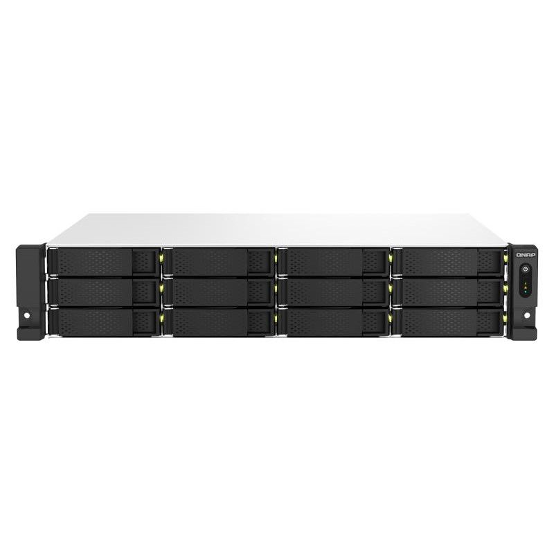 QNAP TS-1264U-RP NAS Rack (2 U) Intel® Celeron® 8 Go DDR4 0 To QNAP QTS Aluminium, Noir · Serveurs NAS · Informat Systems ...