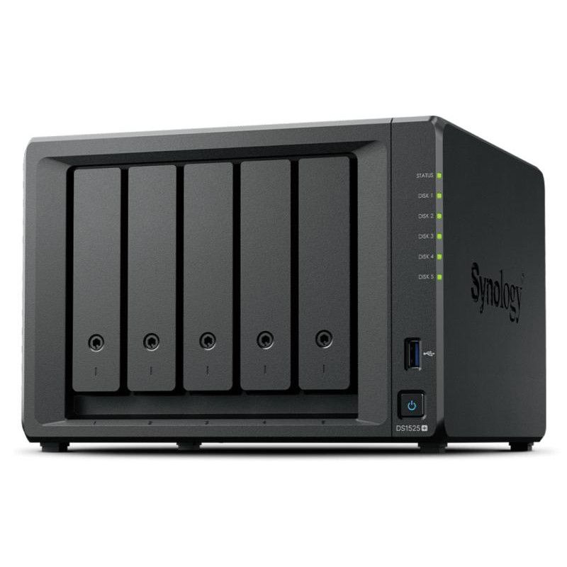 Synology DiskStation DS1525+ serveur de stockage NAS Ryzen Embedded V1500B 8 Go DDR4 0 To Noir · Serveurs NAS · Informat S...
