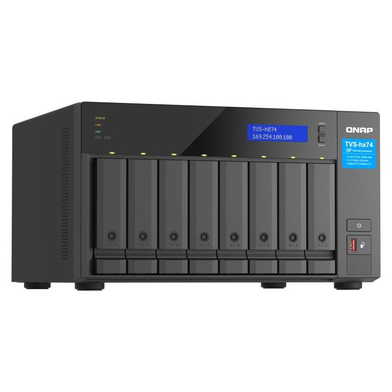 QNAP TVS-h874 NAS Tower Intel® Core i5 i5-12400 32 Go DDR4 0 To QuTS hero Noir · Serveurs NAS · Informat Systems Strasbourg (image 4)