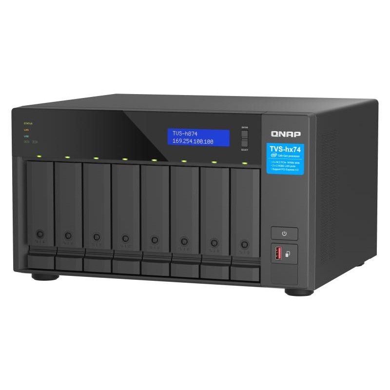 QNAP TVS-h874 NAS Tower Intel® Core i5 i5-12400 32 Go DDR4 0 To QuTS hero Noir · Serveurs NAS · Informat Systems Strasbourg (image 5)