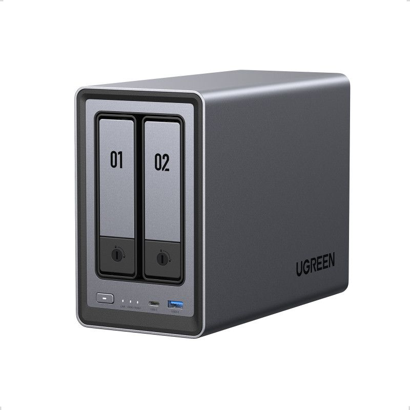 Ugreen NASync DXP2800 NAS System 2-Bay Compact Intel® N N100 8 Go DDR5 0 To UGOS Pro Noir · Serveurs NAS · Informat System... (image 3)