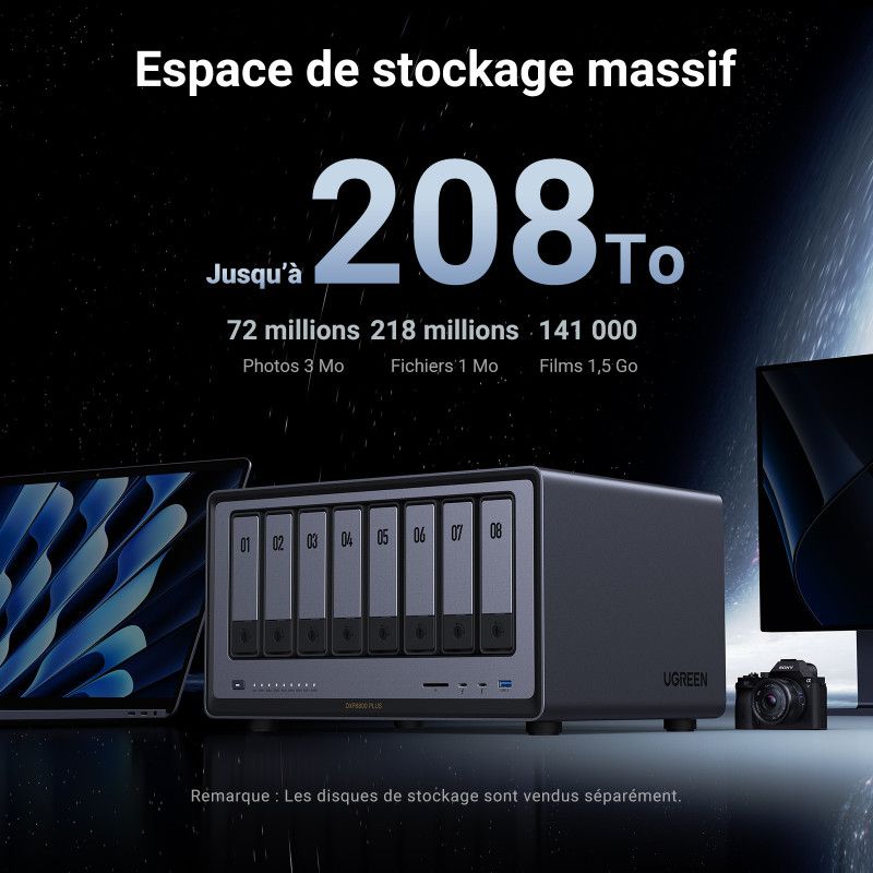 UGREEN Serveur NAS 8 Baies *DXP8800 Plus · Serveurs NAS · Informat Systems Strasbourg (image 6)