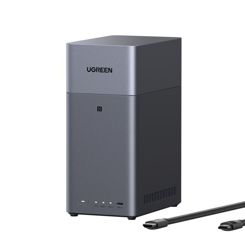 Ugreen DH2300 NAS Mini Tower 4 Go Gris · Serveurs NAS · Informat Systems Strasbourg (image 2)