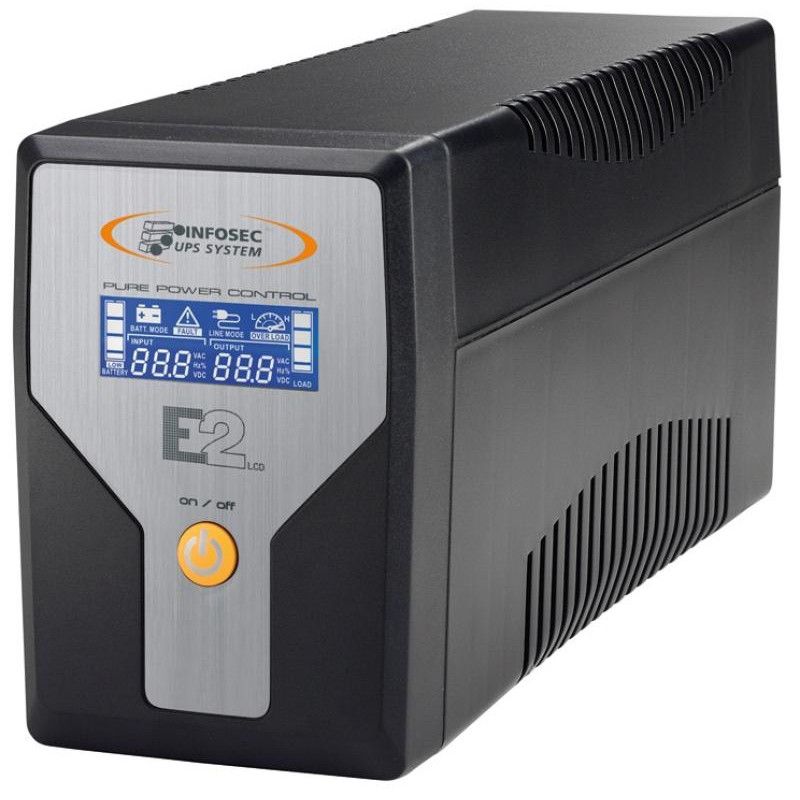 INFOSEC E2 LCD 600 - On line simple conversion - 600 VA · Sécurité électrique · Informat Systems Strasbourg