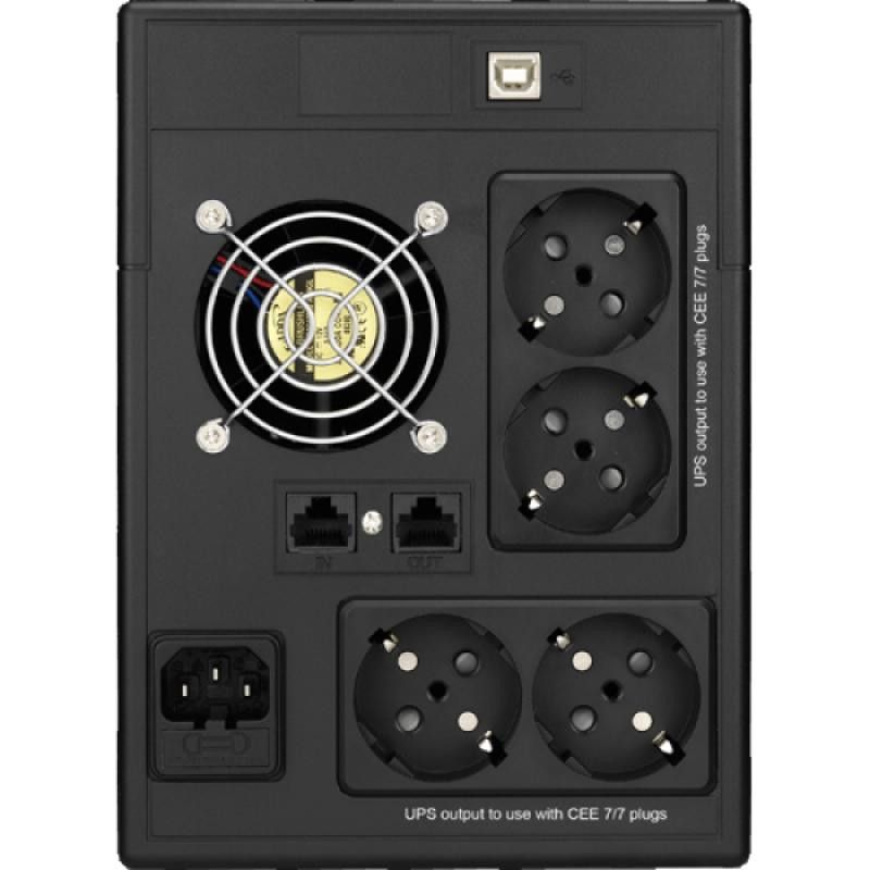 Infosec X3 EX LCD USB 1600 alimentation d'énergie non interruptible Interactivité de ligne 1,6 kVA 4 sortie(s) CA · Sécuri...