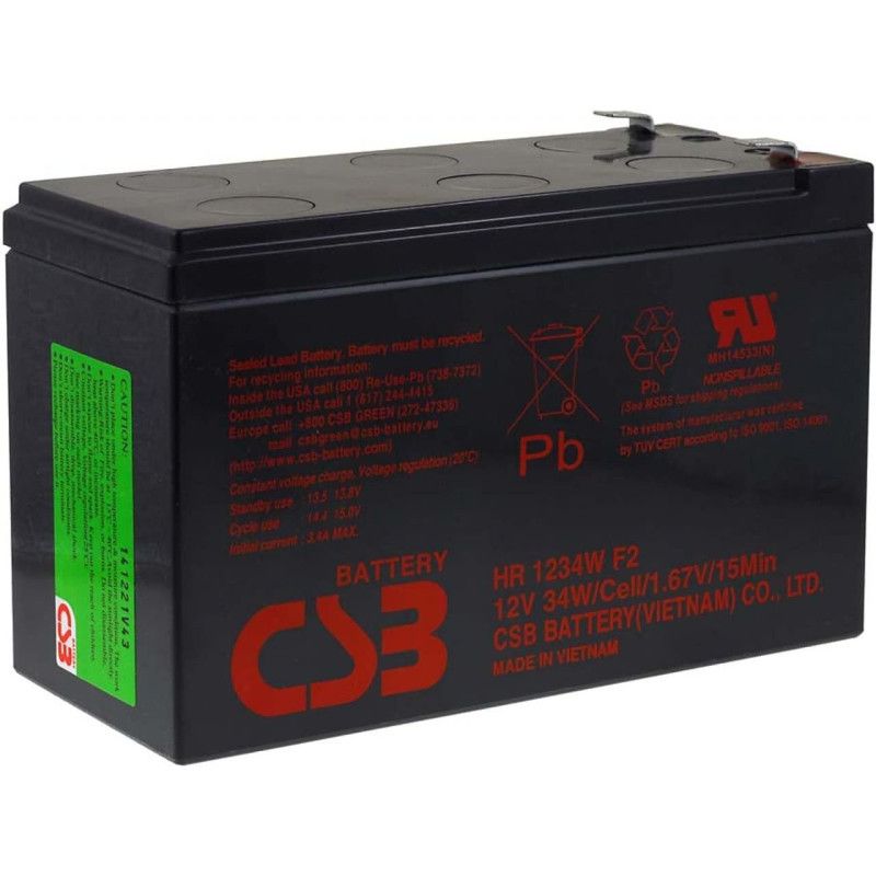 INFOSEC BATTERIE CSB HR1234WF2_12V 9Ah · Onduleurs · Informat Systems Strasbourg