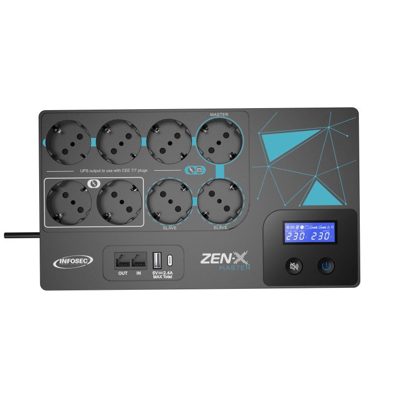INFOSEC Zen-X Master 1000 FR/SCHUKO · Onduleurs · Informat Systems Strasbourg