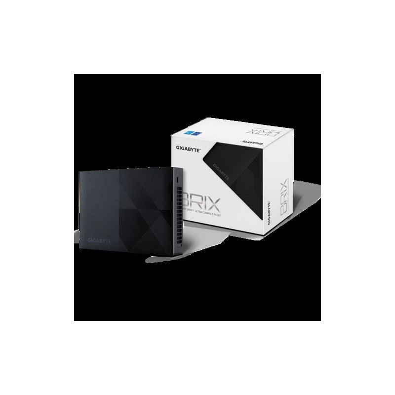GIGABYTE GB-BNIP-N100 barebone PC/ poste de travail Noir BGA 1264 · Barebone NUC · Informat Systems Strasbourg