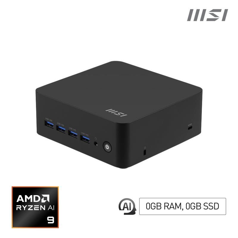 MSI Cubi Z AI 8M-004BEU Cube Noir 8945HS AMD SoC 4,1 GHz Haut-parleurs intégrés · Barebone NUC · Informat Systems Strasbourg