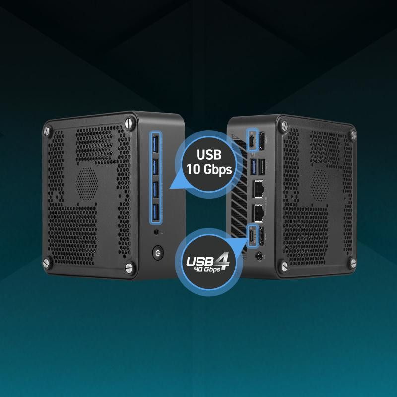 MSI Cubi Z AI 8M-004BEU Cube Noir 8945HS AMD SoC 4,1 GHz Haut-parleurs intégrés · Barebone NUC · Informat Systems Strasbourg (image 9)
