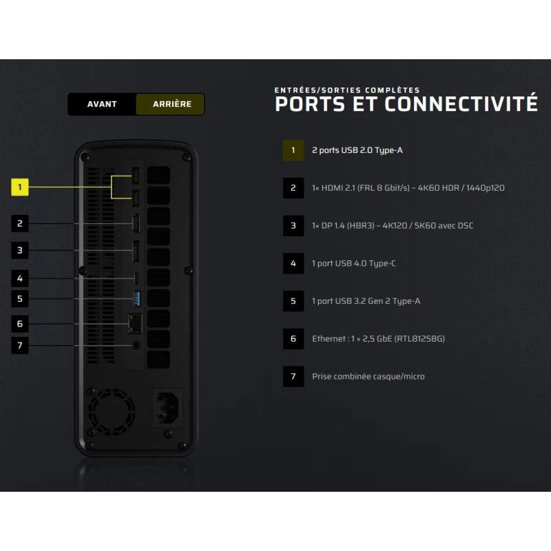 CORSAIR AI WORKSTATION AI Max+ 395 *CS-9080003-PE · Barebone NUC · Informat Systems Strasbourg (image 2)