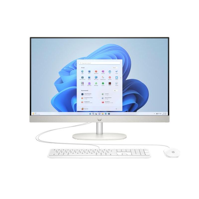HP All-in-One 27-cr0076nf PC AMD Ryzen 7 7730U 68,6 cm (27") 1920 x 1080 pixels 32 Go DDR4-SDRAM 1 To SSD Windows 11 Home ...