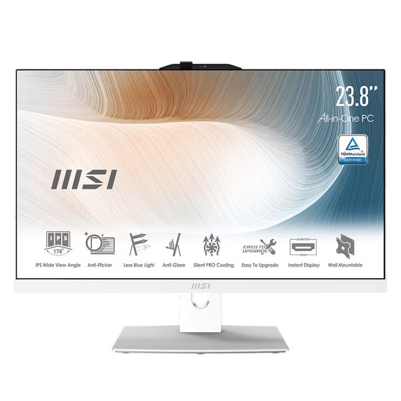 MSI Modern AM242TP 1M-1854FR Intel Core 7 150U 60,5 cm (23.8") 1920 x 1080 pixels Écran tactile PC All-in-One 16 Go DDR5-S...