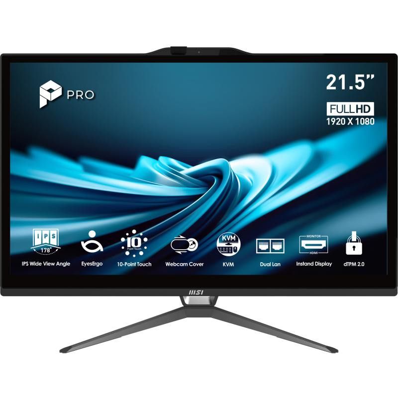 MSI Pro AP222T 14MA-613EU Intel® Core i3 i3-14100 54,6 cm (21.5") 1920 x 1080 pixels Écran tactile PC All-in-One 8 Go DDR4...