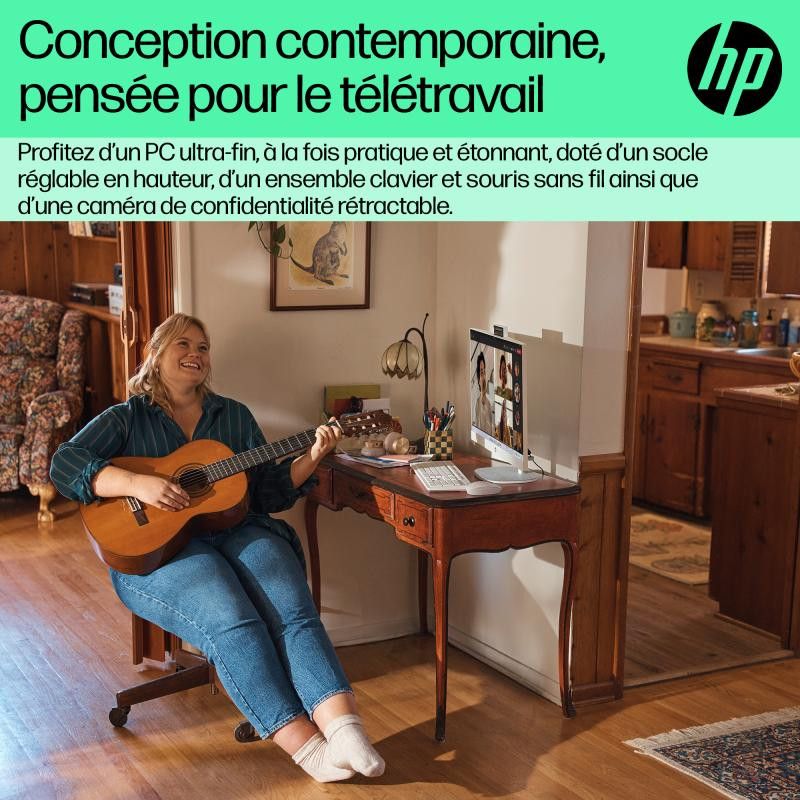 HP All-in-One 24-cr0089nf PC AMD Ryzen 7 7730U 60,5 cm (23.8") 1920 x 1080 pixels 16 Go DDR4-SDRAM 512 Go SSD Windows 11 H... (image 13)