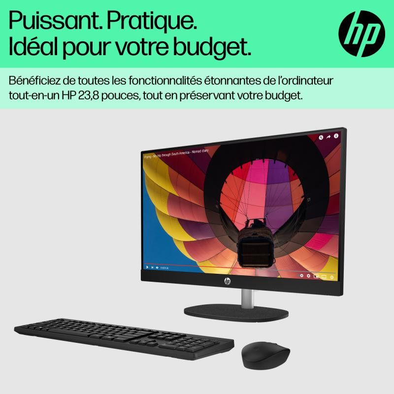 HP All-in-One 24-cr0089nf PC AMD Ryzen 7 7730U 60,5 cm (23.8") 1920 x 1080 pixels 16 Go DDR4-SDRAM 512 Go SSD Windows 11 H... (image 6)