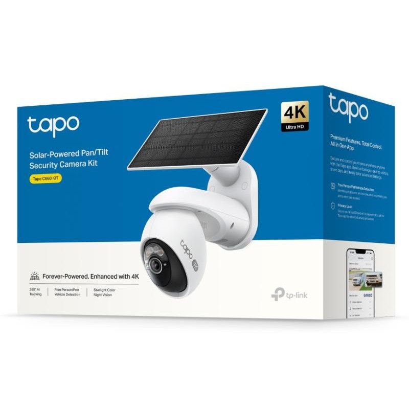 TP-Link Tapo C660 KIT Balle (forme) Caméra de sécurité IP Extérieure 3840 x 2160 pixels Plafond/mur · Caméra IP · Informat... (image 3)