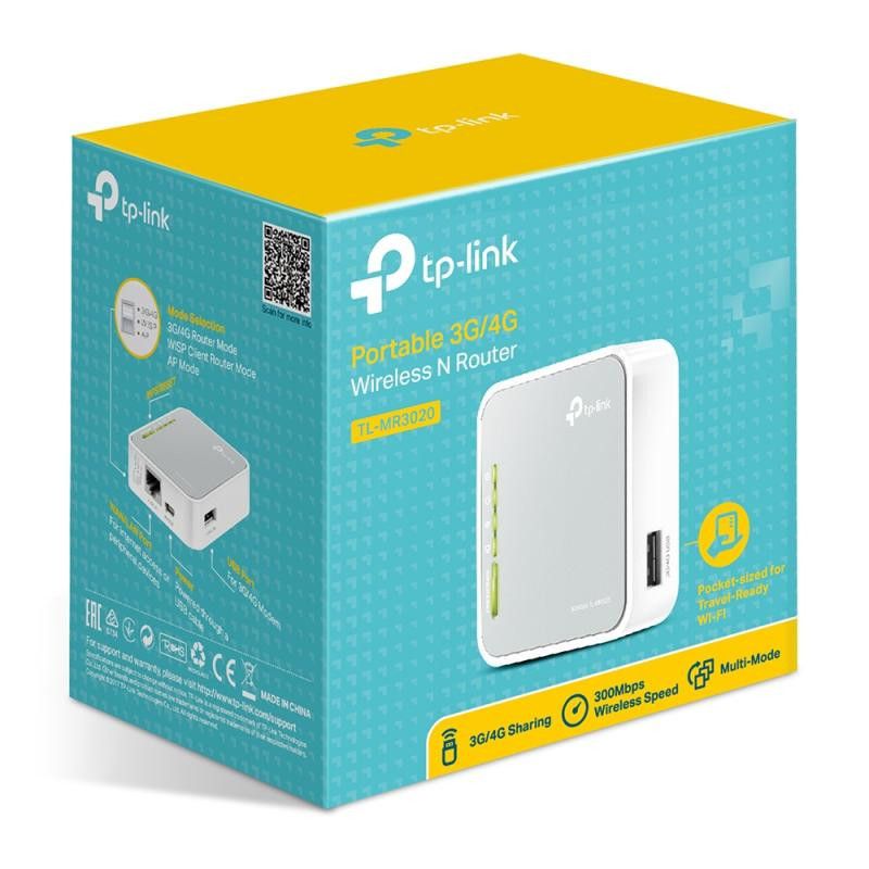 TP-LINK TL-MR3020 - Routeur portable 3G/4G WiFi N (pour clé 3G/4G) · Routeurs · Informat Systems Strasbourg (image 2)