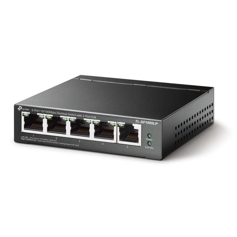 TP-LINK TL-SF1005LP - Switch de bureau 5 ports 10/100 Mbps avec 4 ports PoE · Switches · Informat Systems Strasbourg