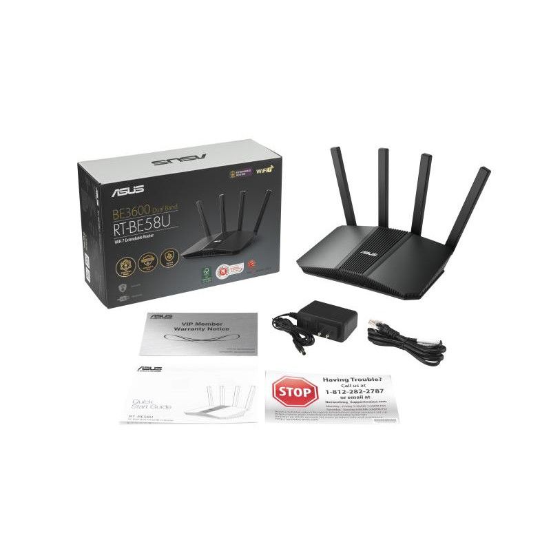 ASUS RT-BE58U routeur sans fil 2.5 Gigabit Ethernet Bi-bande (2,4 GHz / 5 GHz) Noir · Routeurs · Informat Systems Strasbourg (image 8)